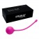Розовый металлический шарик с хвостиком в силиконовой оболочке - Erokay