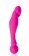 Двусторонний изогнутый розовый фаллоимитатор - 18 см. - Bior toys