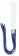 Белый анальный стимулятор-плеть Whipster с синими хвостами - Shots Media BV - купить с доставкой в Екатеринбурге