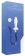 Белая анальная пробка Tail с синими хвостами - Shots Media BV - купить с доставкой в Екатеринбурге