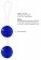 Синие стеклянные вагинальные шарики Ben Wa Large в белой оболочке - Shots Media BV