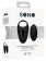 Черное эрекционное кольцо SONO №74 с пультом - Shots Media BV - в Екатеринбурге купить с доставкой