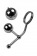 Серебристые бондажные стринги со сменными шарами - ToyFa - купить с доставкой в Екатеринбурге
