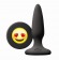 Черная силиконовая пробка Emoji Face ILY - 8,6 см. - NS Novelties - купить с доставкой в Екатеринбурге