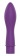 Фиолетовый гладкий мини-вибромассажер - 12,5 см. - Bior toys