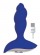 Синий спиралевидный вибромассажер - 8,5 см. - Bior toys