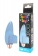 Голубой вибростимулятор с петелькой под палец - 8 см. - Bior toys