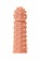 Телесная реалистичная насадка KOKOS Extreme Sleeve 03 с дополнительной стимуляцией - 12,7 см. - KOKOS - в Екатеринбурге купить с доставкой