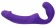 Фиолетовый безремневой вибрострапон - 21,5 см. - Howells - купить с доставкой в Екатеринбурге