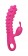 Розовый вибромассажер SMON №1 с бугорками - 21,5 см. - KOKOS