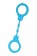 Голубые силиконовые наручники A-Toys без ключа - A-toys - купить с доставкой в Екатеринбурге