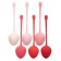 Набор из 6 вагинальных шариков-клубничек Kegel Training Set Strawberry - California Exotic Novelties
