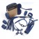 Синий набор БДСМ-девайсов Bandage Kits - Vandersex - купить с доставкой в Екатеринбурге