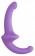 Фиолетовый безремневой страпон Silicone Strapless Strapon - Shots Media BV - купить с доставкой в Екатеринбурге