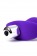 Фиолетовая изогнутая анальная вибропробка - 14 см. - A-toys