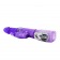 Фиолетовый вибратор Traver Partner с ротацией бусин - 26 см. - Baile