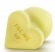 Желтая анальная пробка с основанием-сердечком Naughtier Candy Heart Fill Me Up - 8,9 см. - Blush Novelties - купить с доставкой в Екатеринбурге