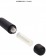 Черный стимулятор уретры с вибрацией Silicone Vibrating Bullet Plug With Beaded Tip - Shots Media BV - купить с доставкой в Екатеринбурге