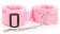 Розовые меховые оковы на регулируемых черных пряжках - Bior toys - купить с доставкой в Екатеринбурге