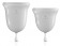 Набор из 2 прозрачных менструальных чаш Intimate Care Menstrual Cups - Pipedream - купить с доставкой в Екатеринбурге