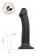 Черный фаллос на присоске Silicone Bendable Dildo L - 19 см. - Strap-on-me - купить с доставкой в Екатеринбурге