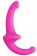 Розовый безремневой страпон Silicone Strapless Strapon - Shots Media BV - купить с доставкой в Екатеринбурге