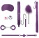 Фиолетовый игровой набор Introductory Bondage Kit №6 - Shots Media BV - купить с доставкой в Екатеринбурге