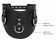 Черный широкий ошейник Heavy Duty Padded Posture Collar - Shots Media BV - купить с доставкой в Екатеринбурге