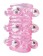 Розовая насадка на пенис Crystal sleeve с шариками и пупырышками - 5,5 см. - Bior toys - в Екатеринбурге купить с доставкой