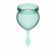 Набор темно-зеленых менструальных чаш Feel good Menstrual Cup - Satisfyer - купить с доставкой в Екатеринбурге
