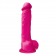 Розовый фаллоимитатор Colours Pleasures 8  Dildo - 24,8 см. - NS Novelties