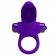 Фиолетовое эрекционное виброкольцо в клиторальной щеточкой Vibrant Penis Ring II - Baile - в Екатеринбурге купить с доставкой
