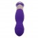 Фиолетовый вибратор с ротацией ECSTASY Deluxe Rippled Vibe - 20 см. - Howells