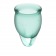 Набор темно-зеленых менструальных чаш Feel confident Menstrual Cup - Satisfyer - купить с доставкой в Екатеринбурге