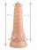 Телесный фигурный анальный фаллоимитатор - 20,5 см. - Джага-Джага
