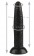 Черный гладкий анальный стимулятор - 23 см. - Rubber Tech Ltd