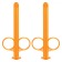 Набор из 2 оранжевых шприцов для введения лубриканта Lube Tube - California Exotic Novelties - купить с доставкой в Екатеринбурге