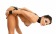 Анальный крюк с шариком на конце с фиксацией, ошейником и наручниками - Джага-Джага - купить с доставкой в Екатеринбурге