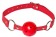 Красный кляп-шарик Firecracker - Lola Games - купить с доставкой в Екатеринбурге