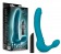 Бирюзовый безремневой страпон Luna Strapless Silicone Dildo - 22,86 см. - Blush Novelties - купить с доставкой в Екатеринбурге
