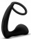 Черное эрекционное кольцо с анальным стимулятором Platinum Cock Ring Plug - Blush Novelties - в Екатеринбурге купить с доставкой