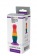 Разноцветная анальная пробка COLOURFUL PLUG - 10,5 см. - Dream Toys