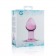 Розовая стеклянная пробка Glass Buttplug No.27 - 8,5 см. - EDC