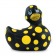Черный вибратор-уточка I Rub My Duckie 2.0 Happiness в жёлтый горох - Big Teaze Toys - купить с доставкой в Екатеринбурге