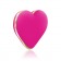 Ярко-розовый вибратор-сердечко Heart Vibe - Rianne S
