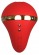 Красный вибромассажер Tina со стимулятором клитора - 17,5 см. - Kiss Toy