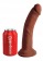 Коричневый фаллоимитатор на присоске 8  Triple Density Cock - 24,1 см. - Pipedream