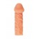 Телесная закрытая насадка с венками Cock Sleeve Size S - 13,8 см. - KOKOS - в Екатеринбурге купить с доставкой