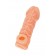 Телесная закрытая насадка с венками Cock Sleeve Size S - 13,8 см. - KOKOS - в Екатеринбурге купить с доставкой