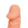 Телесная закрытая насадка с венками Cock Sleeve Size S - 13,8 см. - KOKOS - в Екатеринбурге купить с доставкой